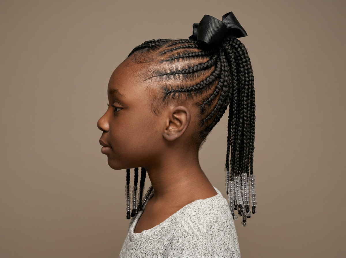 Kids Braids w/ Beads