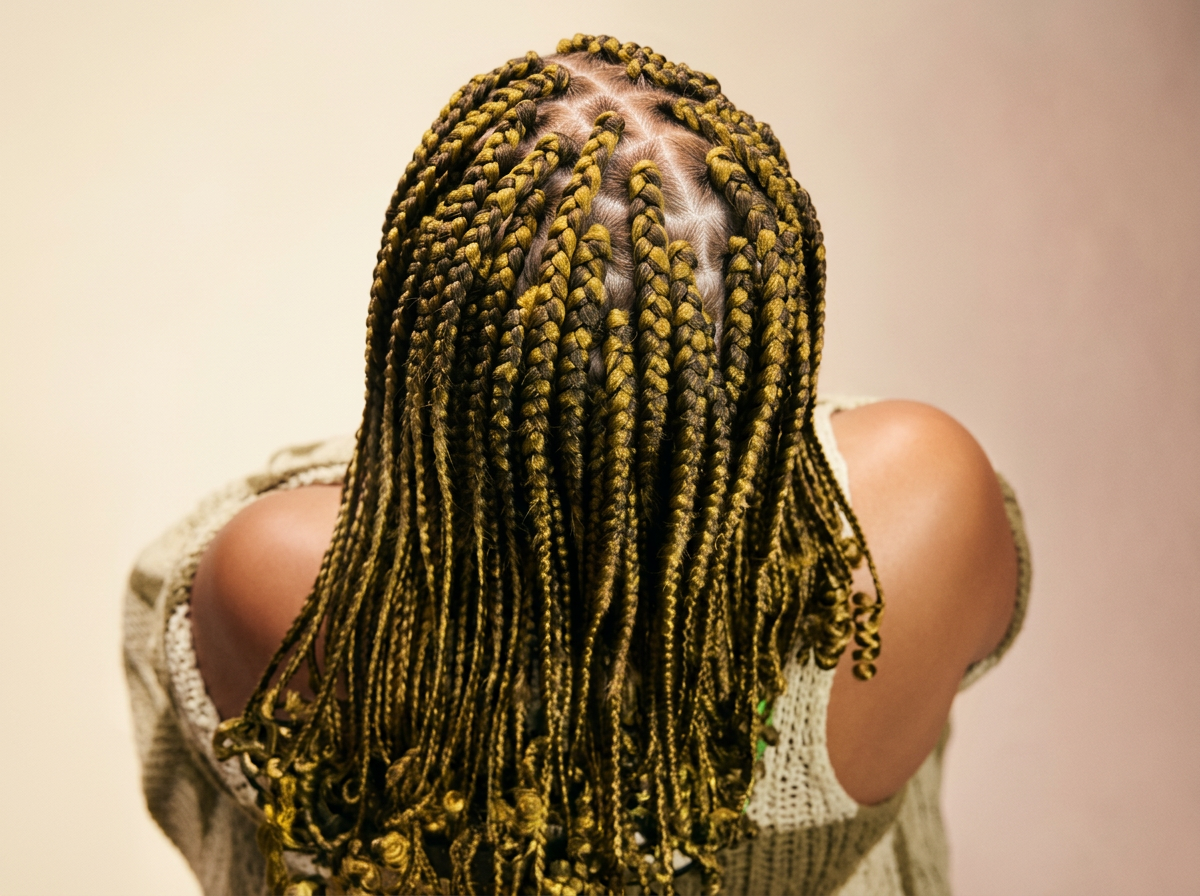 Medium Box Braids
