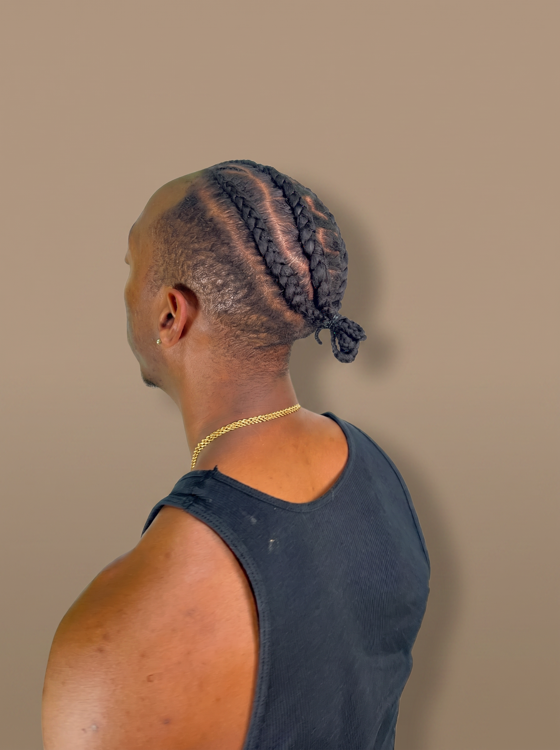 Men's Straight Back Braids